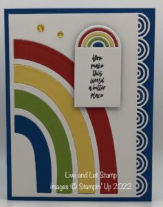 Read more about the article Rainbow of Happiness Inspirational Card with Bold Colors!