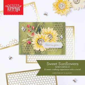 Read more about the article Paper Pumpkin Kit for August is SUNFLOWERS!!