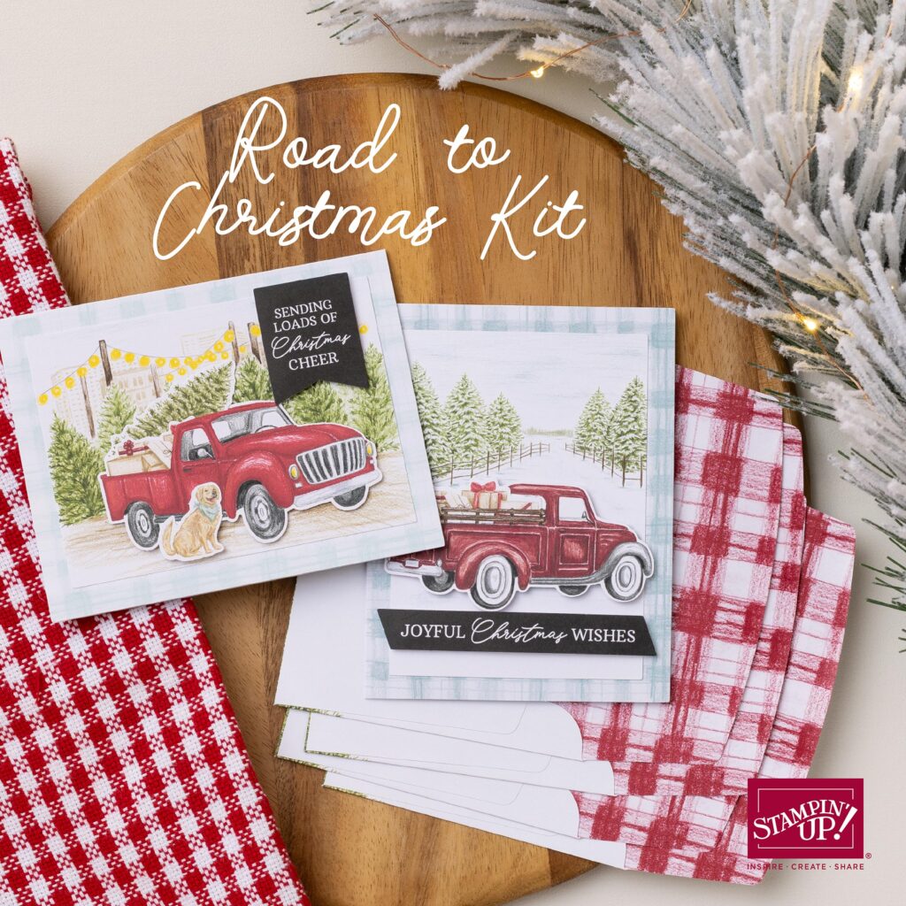 Little Red Truck Christmas Card Kit